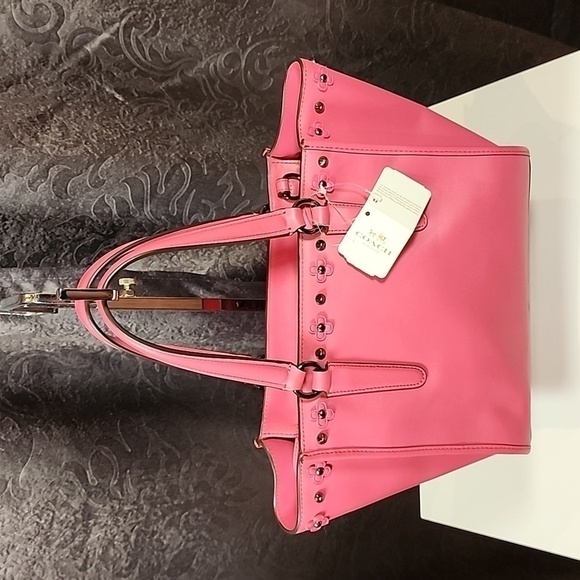 NWT Coach Mini Crosby Carryall With Floral Rivets Detail #F37707 - Picture 13 of 17